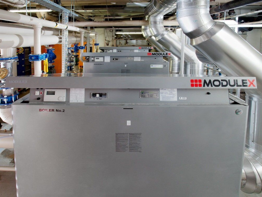 Modulex EXT condensing water heater